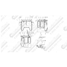 Стекло боковое заднее LG933L (780х250мм)