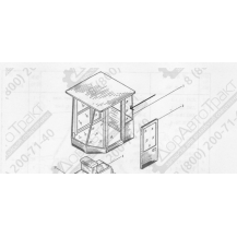 Стекло заднее боковое левое ZL30\ZL50G (Old)
