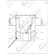 Стекло переднее боковое правое (нижнее) ZL30G/ZL50G (New)