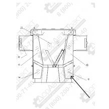 Стекло переднее боковое левое (нижнее) ZL30G/ZL50G (New)