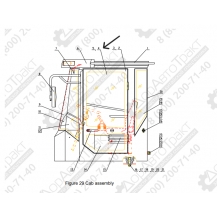 Стекло двери левое LONKING LG833, CDM856