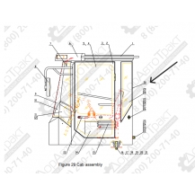 Стекло заднее LONKING LG833, CDM856